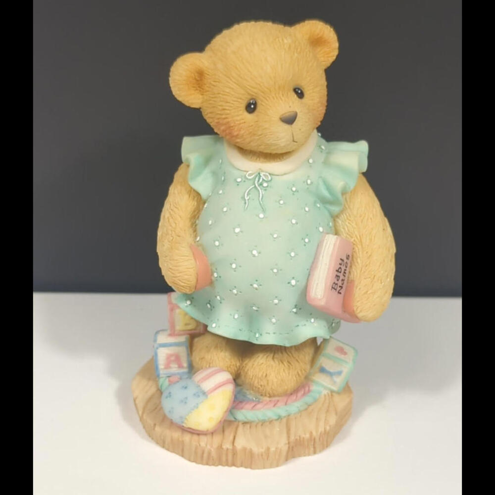 New Cherished Teddies Anxiously Awaiting The Arrival Enesco 1998 #476978 MINT